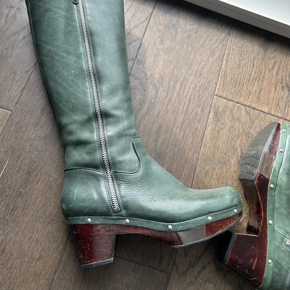 RARE Rockport adiPRENE by addidas Green Knee-High Women's Boots - Size 9.5 - Picture 6 of 10